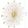 Stunning 70 cm Golden Metal Wall Clock | HipoMarket UK