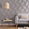 DUTCH WALLCOVERINGS Fawning Feather Grey/Rose Gold Wallpaper