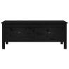 Classic Black Coffee Table - Solid Pine Wood | Hipo Market