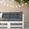 Garden Corner Sofa - White Solid Wood Pine | HipoMarket