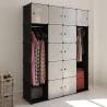 Modular Cabinet 14 Compartments - Black & White | HipoMarket