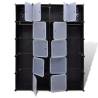 Modular Cabinet 14 Compartments - Black & White | HipoMarket