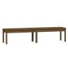 2-Seater Garden Bench Honey Brown - Solid Pine Wood