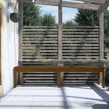 2-Seater Garden Bench Honey Brown - Solid Pine Wood