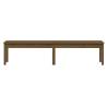 2-Seater Garden Bench Honey Brown - Solid Pine Wood