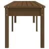 2-Seater Garden Bench Honey Brown - Solid Pine Wood