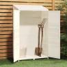 Garden Shed White 102x52x174.5cm - Solid Fir Wood Storage