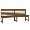 Garden Bench Honey Brown - Solid Pine Wood (201.5 cm)