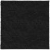 Shaggy Rug PAMPLONA High Pile Black 200x200 cm | Hipomarket