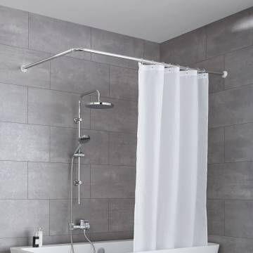 Kleine Wolke Shower Curtain Rod - 3 Sizes Chrome - Stylish & Easy