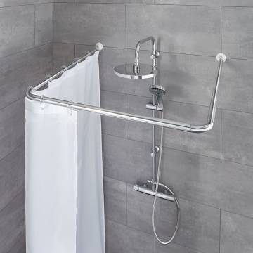 Kleine Wolke Shower Curtain Rod - 3 Sizes Chrome - Stylish & Easy