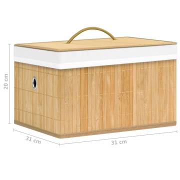 Bamboo Storage Boxes - Set of 4 | Stylish & Practical Storage