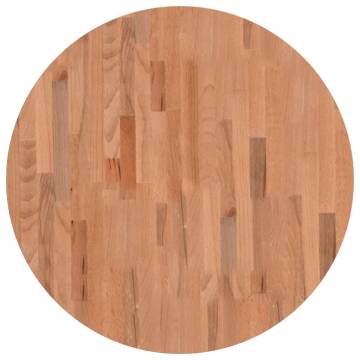 Round Solid Wood Beech Table Top Ø70 cm | Hipomarket