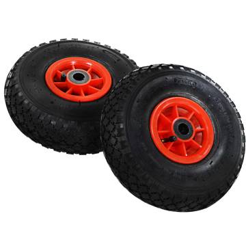 Sack Truck Wheels 4 pcs Rubber 3.00-4 (245x82) - Durable & Heavy-Duty