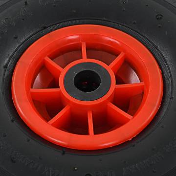 Sack Truck Wheels 4 pcs Rubber 3.00-4 (245x82) - Durable & Heavy-Duty