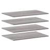 4 pcs Grey Sonoma Wall Shelves - Stylish Storage Solution