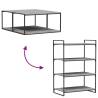 4 pcs Grey Sonoma Wall Shelves - Stylish Storage Solution