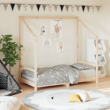 Kids Bed Frame 80x160 cm - Solid Wood Pine - Hipo Market