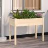 Planter with Liner - Solid Wood Fir | Hipomarket UK