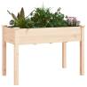 Planter with Liner - Solid Wood Fir | Hipomarket UK