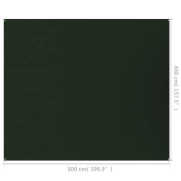 Tent Carpet 400x500 cm Dark Green - Comfortable & Durable