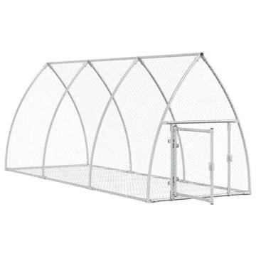 Rabbit Cage Silver 300x105x120 cm - Galvanised Steel