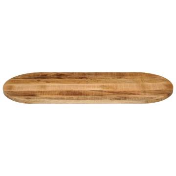 Oval Solid Wood Table Top - 90x40 cm | Hipomarket UK