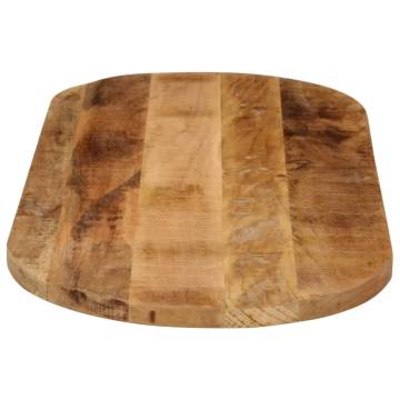 Oval Solid Wood Table Top - 90x40 cm | Hipomarket UK