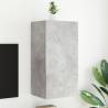 TV Wall Cabinet with LED Lights Concrete Grey 40.5x35x80 cm Colour concrete grey Size 40.5 x 35 x 80 cm Quantity in Package 1 