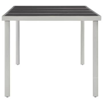 Elegant Black Garden Table - 220x90 cm Steel Design