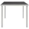 Elegant Black Garden Table - 220x90 cm Steel Design