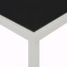 Elegant Black Garden Table - 220x90 cm Steel Design