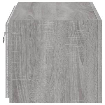 TV Wall Cabinet with LED Lights - Grey Sonoma | HipoMarket