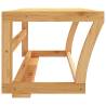 Stylish Bamboo Towel Shelf - Wall-Mounted 60x25x20 cm