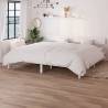 Bed Frame White Solid Wood Pine 180x200 cm Super King Size Colour white Size 180 x 200 cm 