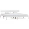 Super King Size White Solid Wood Bed Frame - 180x200 cm