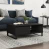 Coffee Table Black 90x60x35 cm Engineered Wood Colour black Quantity in Package 1 