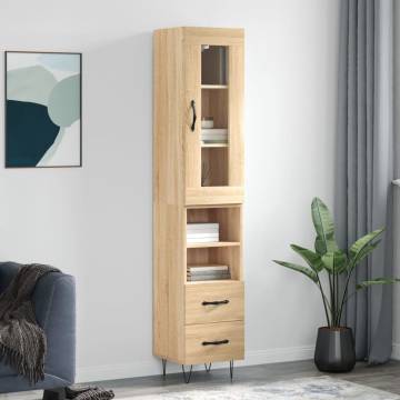 Highboard Sonoma Oak - Stylish Storage Solution | Hipo Market