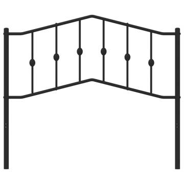 Stylish Black Metal Headboard 107 cm for Your Bedroom