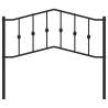 Stylish Black Metal Headboard 107 cm for Your Bedroom