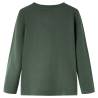 Kids' Dark Green Long Sleeve T-Shirt | Size 104 - Hipomarket