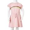 Kids' Dress with Drawstring in Light Pink - High Quality & Affordable