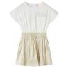 Kids' Ecru Dress with Short Sleeves - Size 140 | HipoMarket