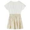 Kids' Ecru Dress with Short Sleeves - Size 140 | HipoMarket