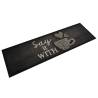 Kitchen Rug Washable Cup Black 45x150 cm Velvet Colour cup Size 45 x 150 cm Quantity in Package 1 