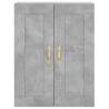 Wall Mounted Cabinets 2 pcs - Concrete Grey Engineered Wood