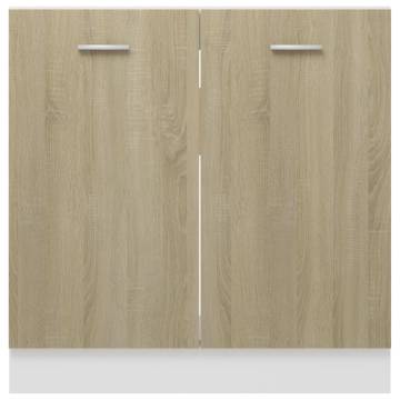 Sink Bottom Cabinet Sonoma Oak 80x46x81.5 cm - HipoMarket