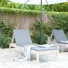 Sun Lounger White 199.5x60x74 cm Solid Wood Pine Colour white pine Quantity in Package 1 