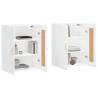 Wall Mounted Cabinets - 2pcs High Gloss White | Hipo Market