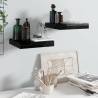 Floating Wall Shelves 2 pcs High Gloss Black 23x23.5x3.8 cm MDF Colour high gloss black Size 23 x 23.5 x 3.8 cm Quantity in Package 2 Number of Pieces 1 